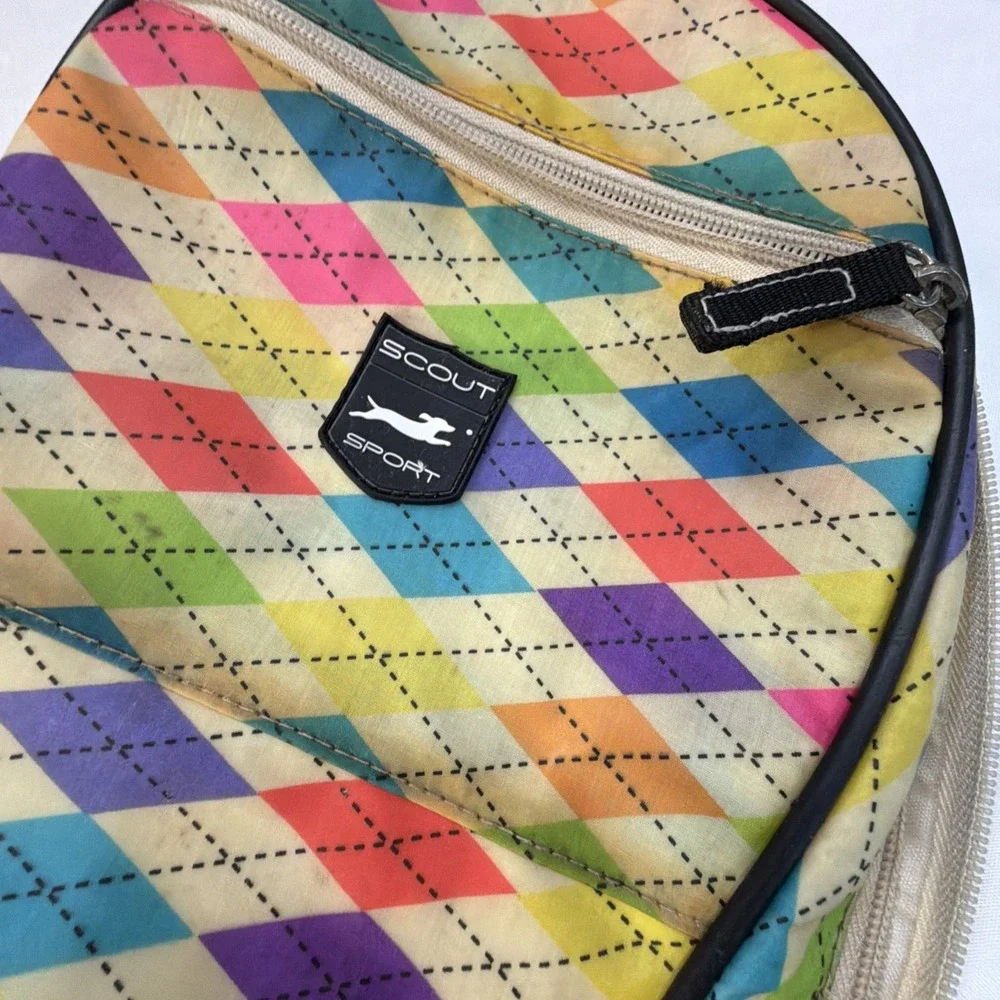 SCOUT Lacrosse‎ Sport BAGS bag, Argle Pattern Multicolored Vintage Unique